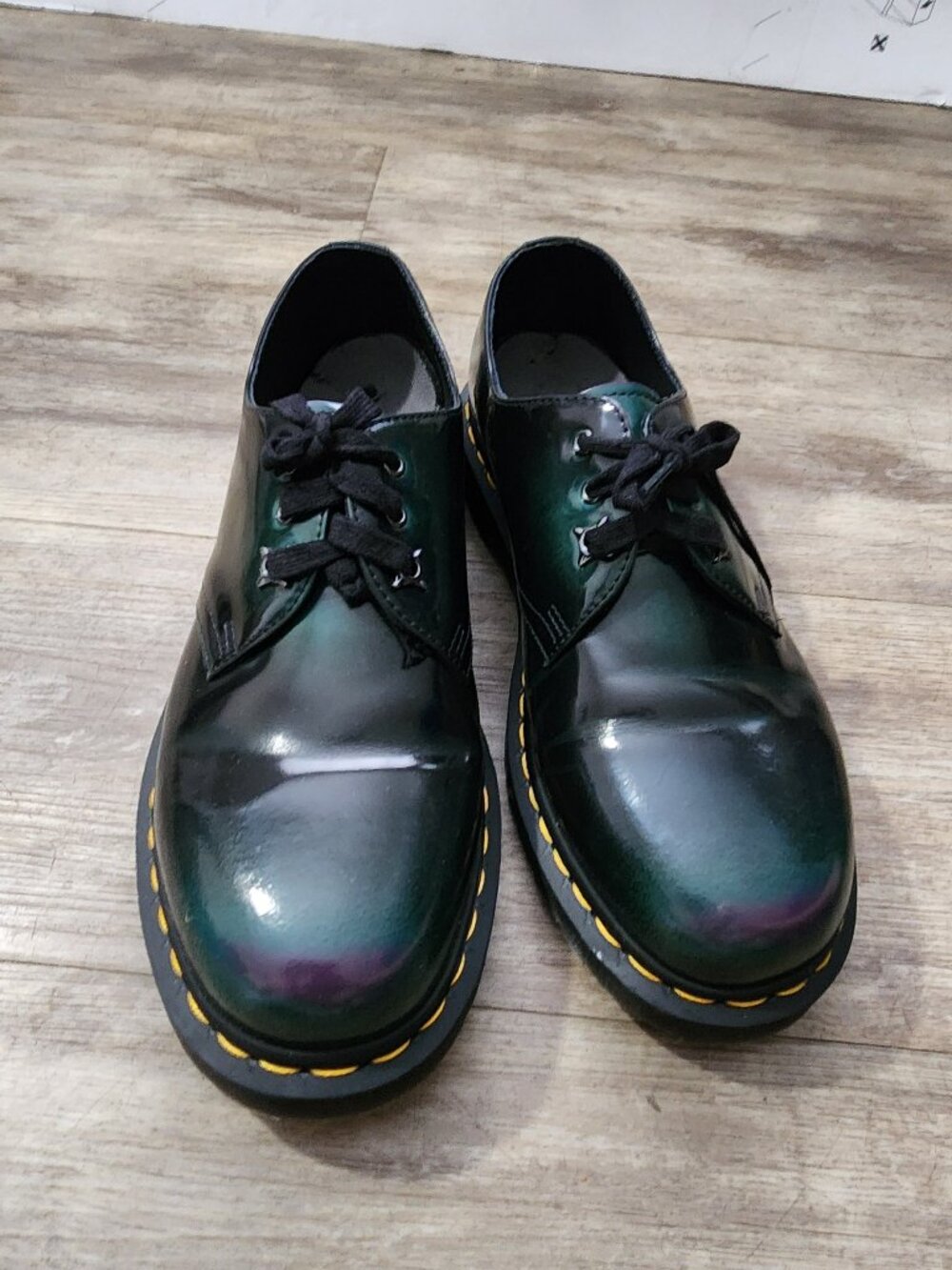Vegan 1461 Gloss Oxford Shoes in Black | Dr. Martens
